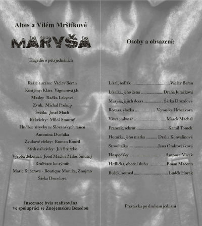 program premieroveho predstaveni